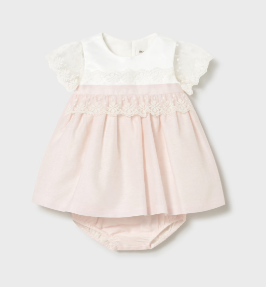 Mayoral Special Occasion Dress & Nappy Cover Style 1883 - Tulip